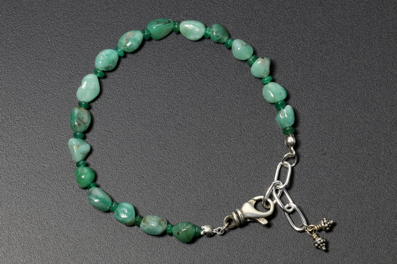 Emerald/ss Bracelets
